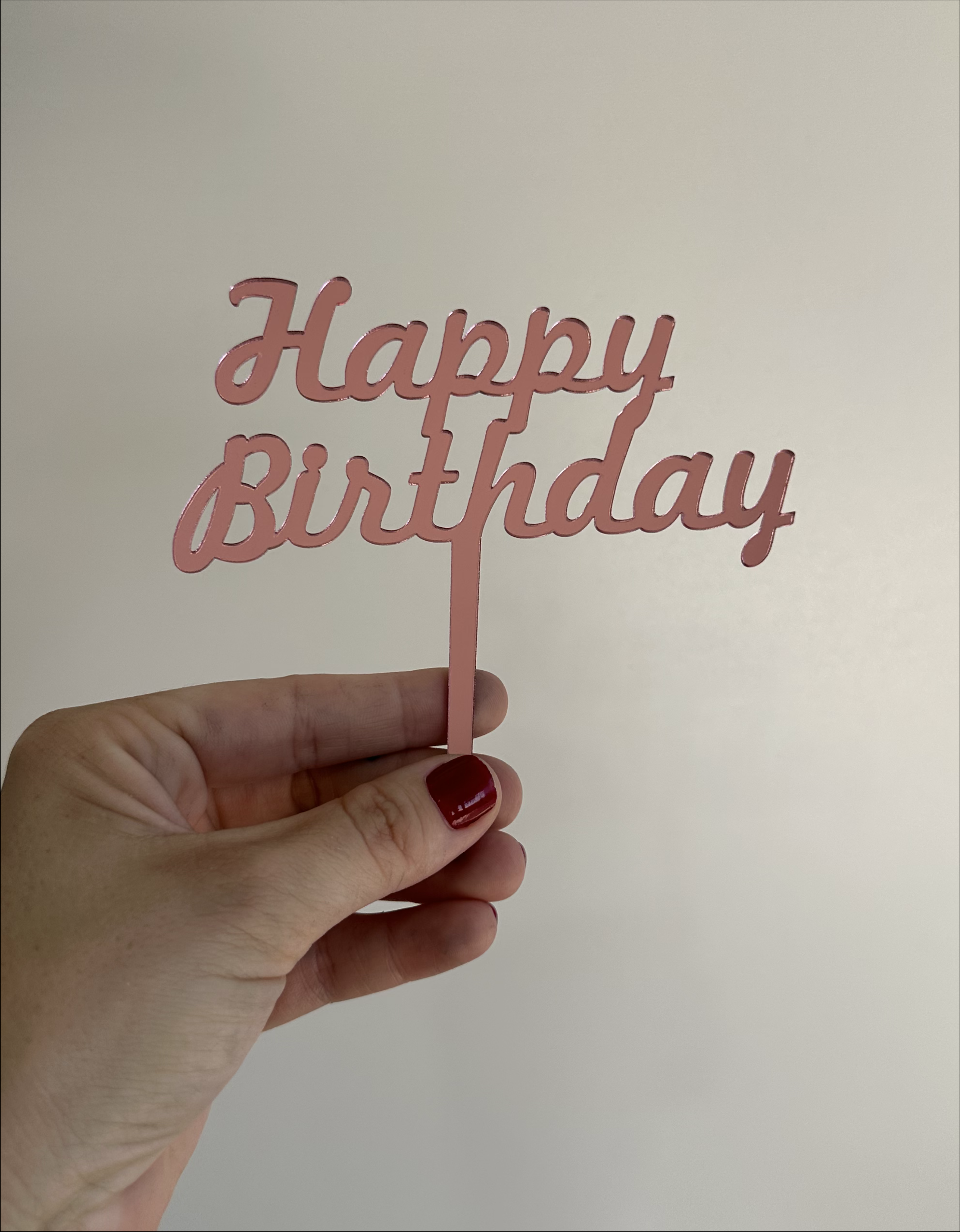 Topo para Bolo - Happy Birthday - Imagem 2