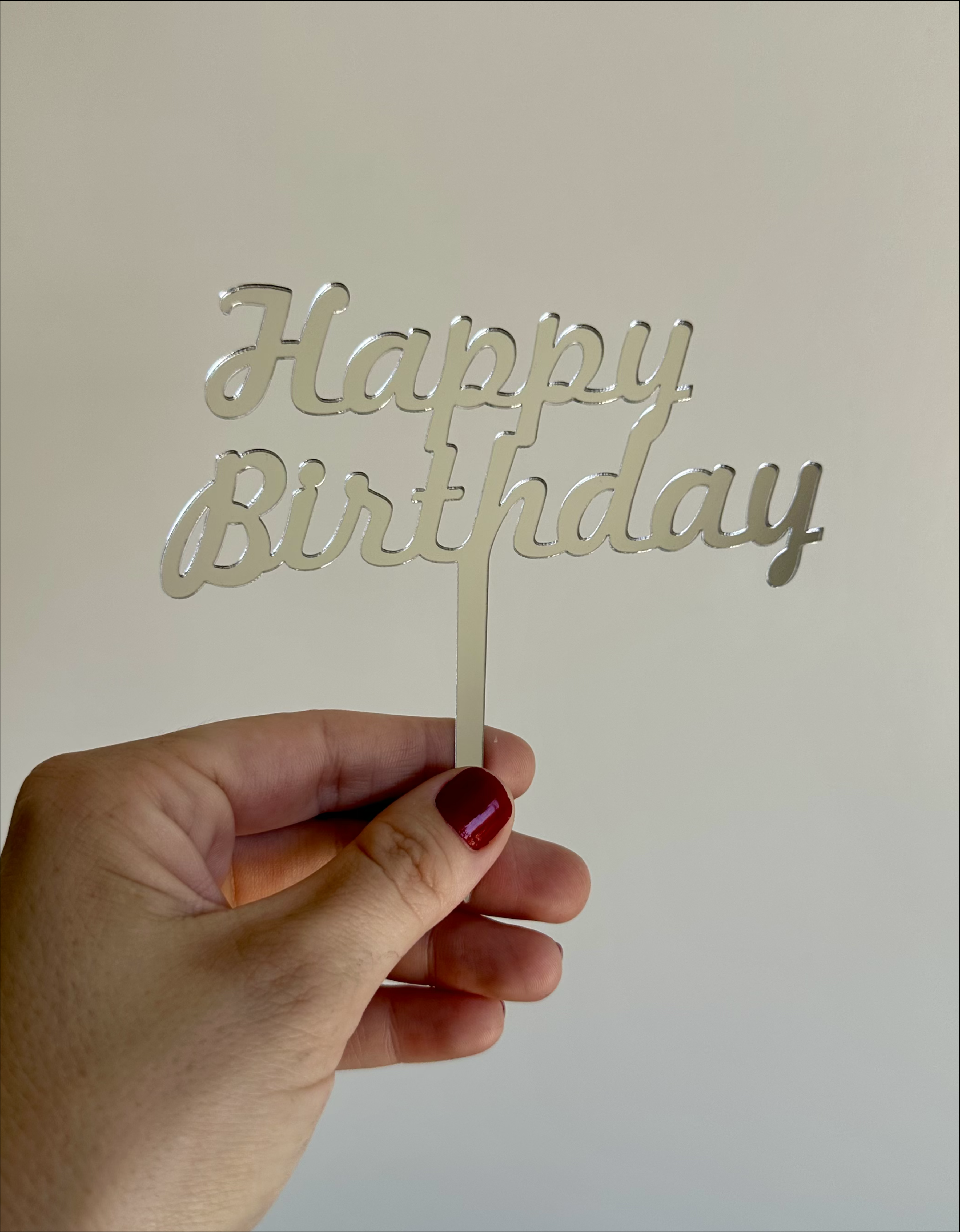 Topo para Bolo - Happy Birthday - Imagem 3