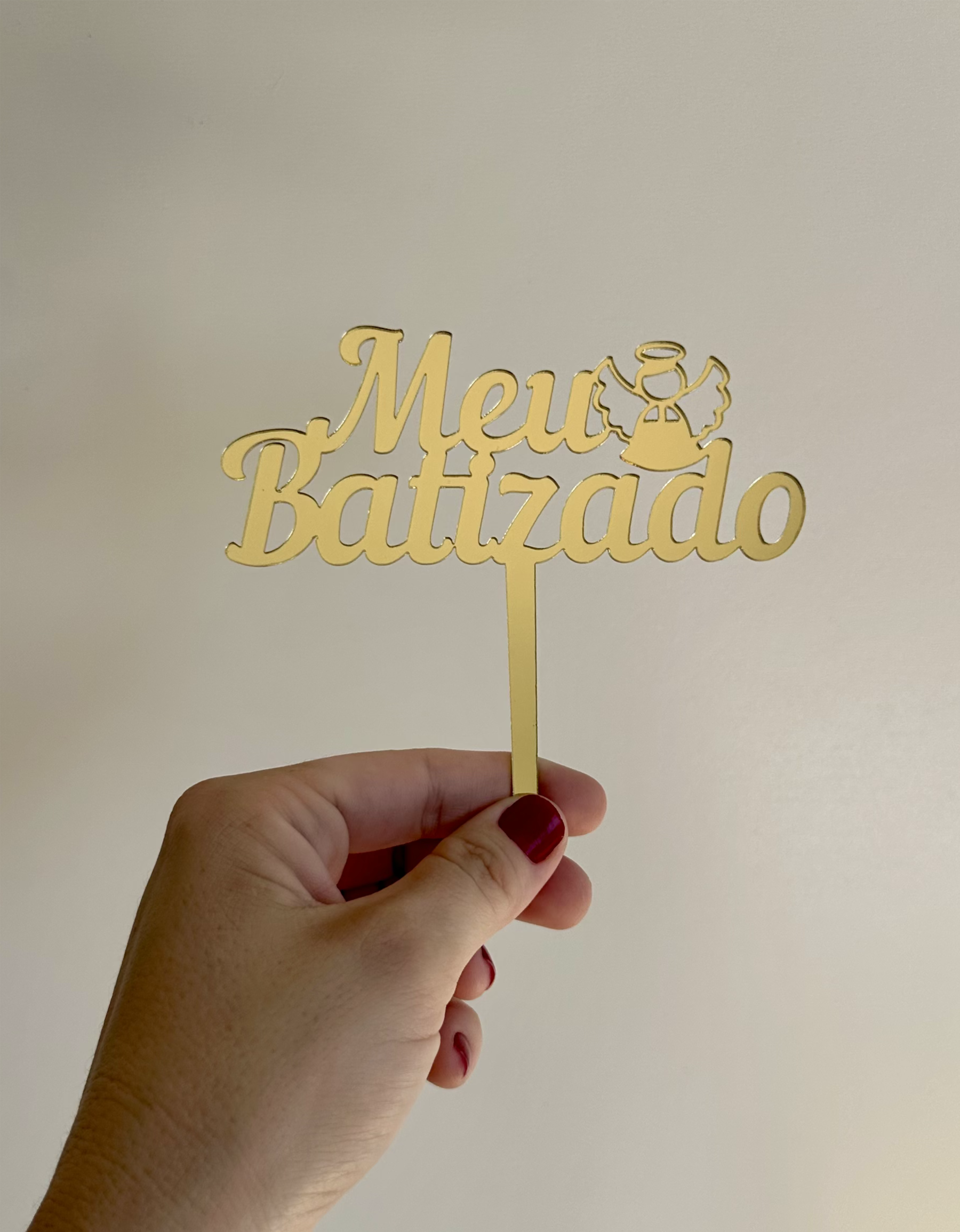 Topo para Bolo - Meu Batizado