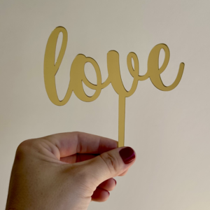 Topo para Bolo - Love