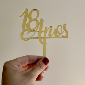 Topo para Bolo - 18 Anos
