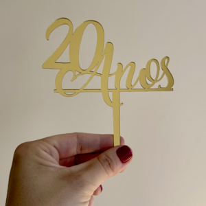 Topo para Bolo - 20 Anos