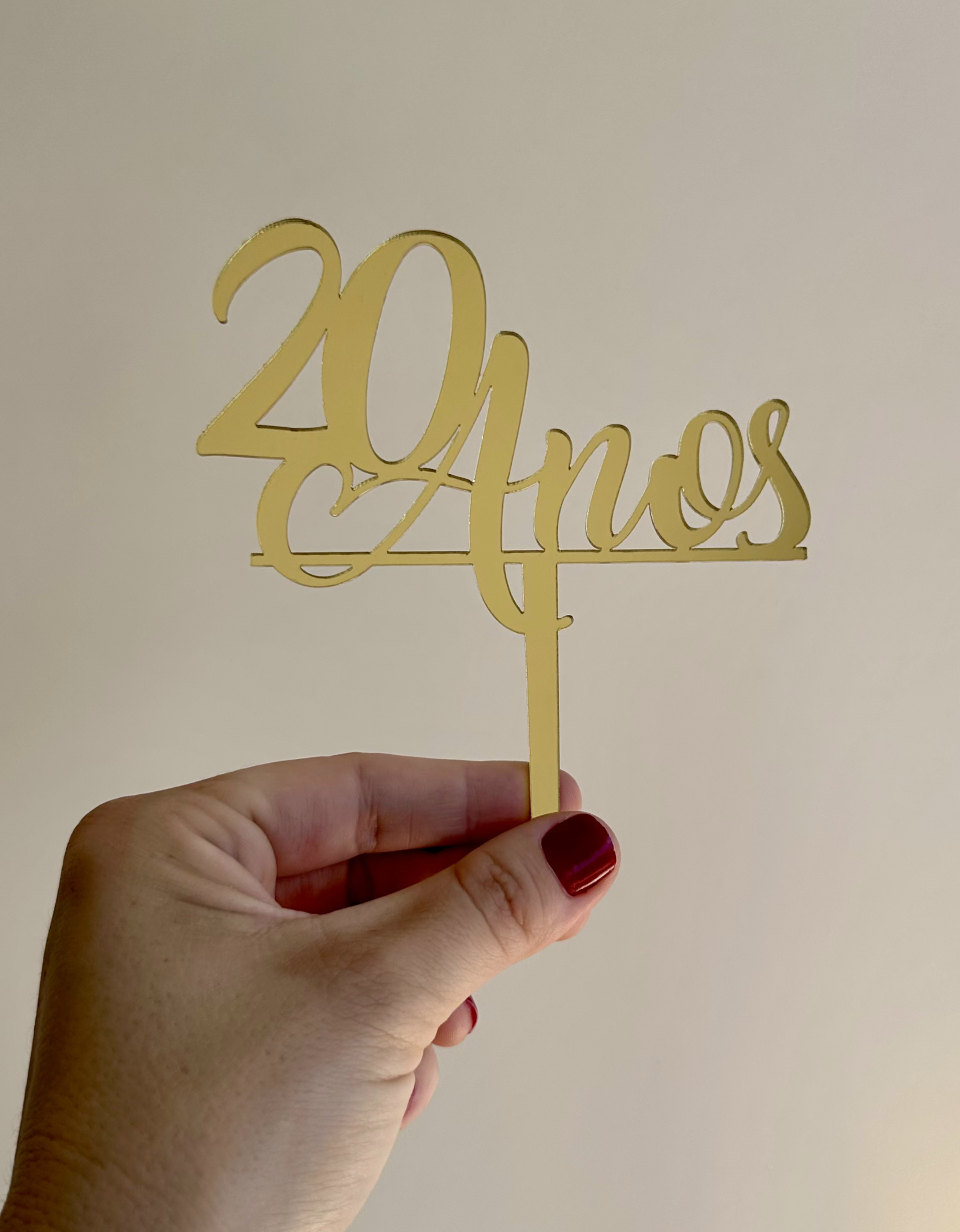 Topo para Bolo - 20 Anos
