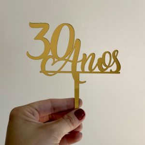 Topo para Bolo - 30 Anos