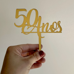Topo para Bolo - 50 Anos