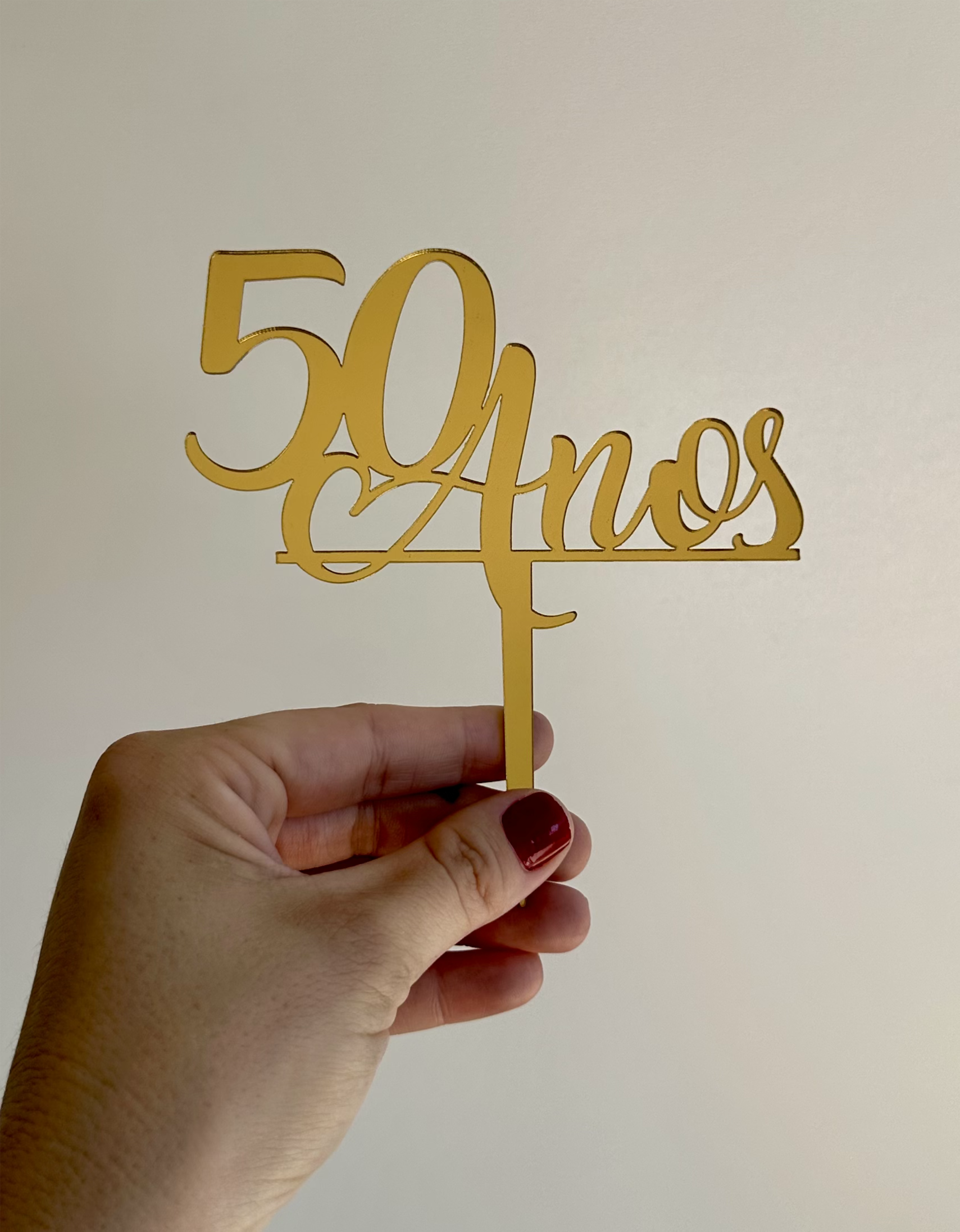 Topo para Bolo - 50 Anos