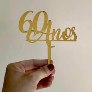 Topo para Bolo - 60 Anos