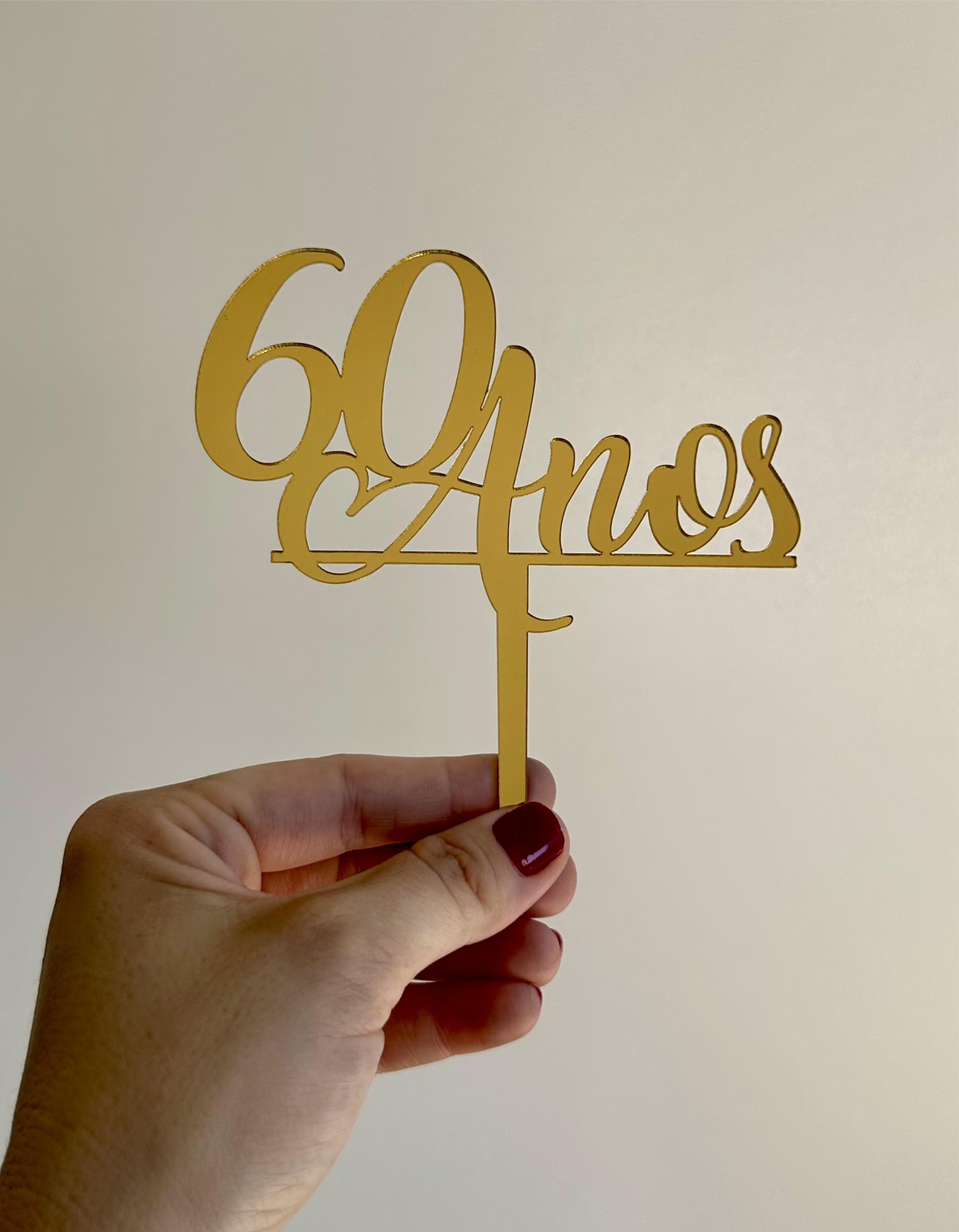 Topo para Bolo - 60 Anos