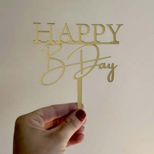 Topo para Bolo - Happy B Day