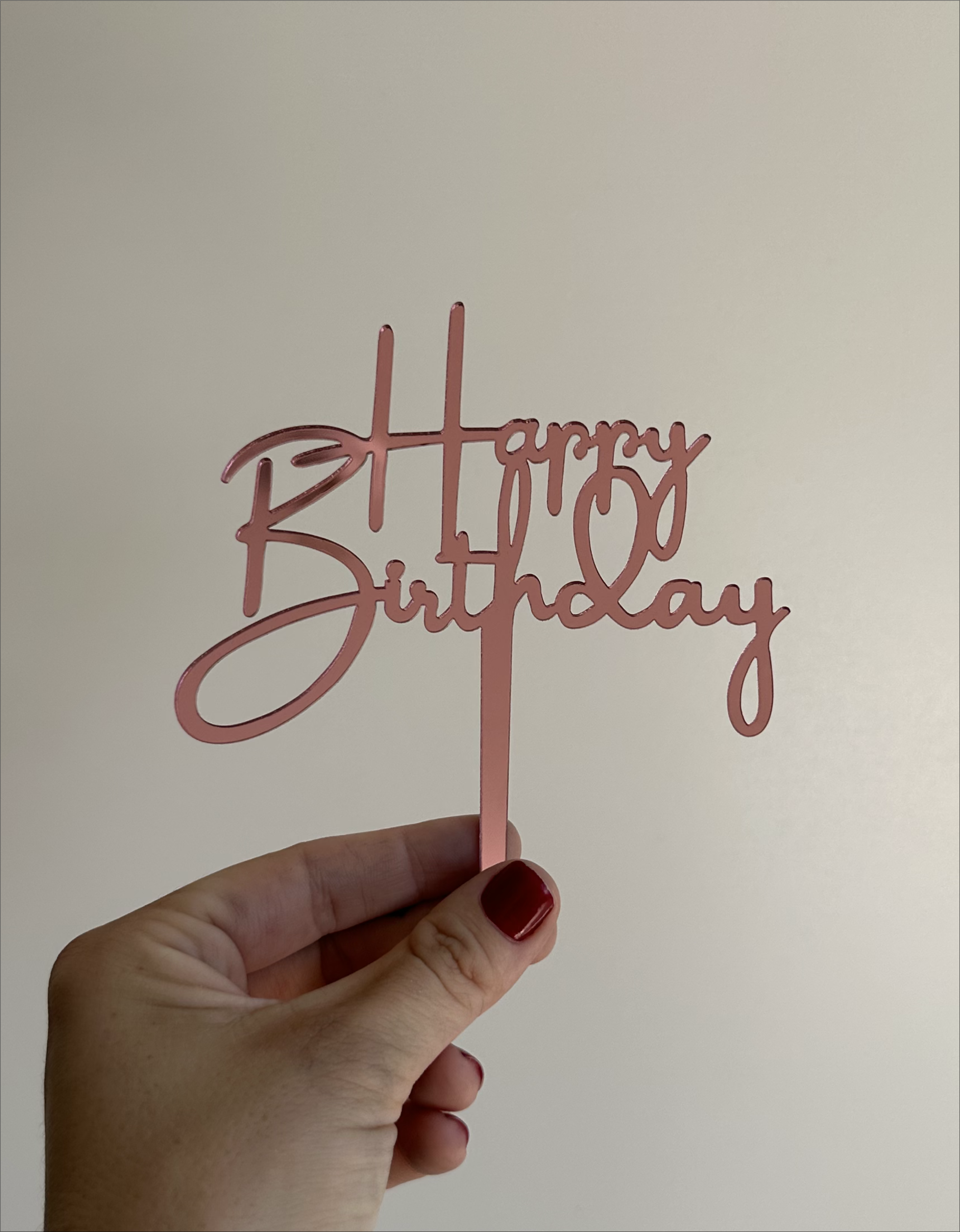 Topo para Bolo - Happy Birthday