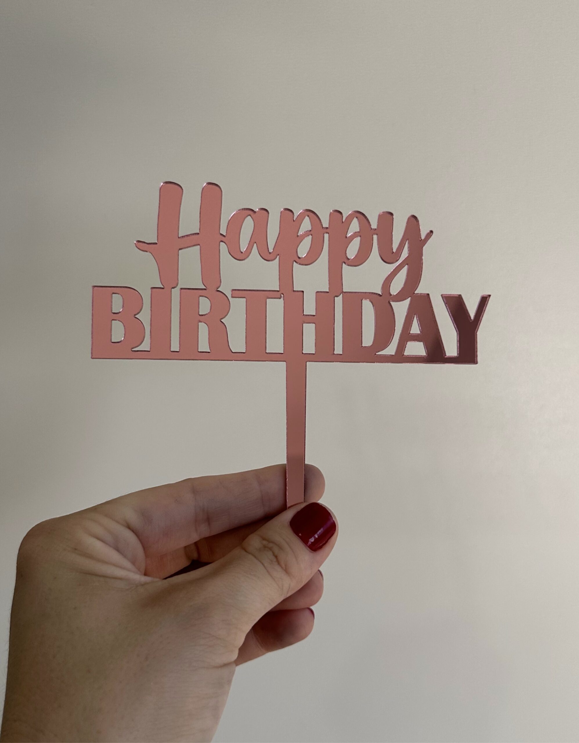 Topo para Bolo - Happy Birthday - Imagem 2