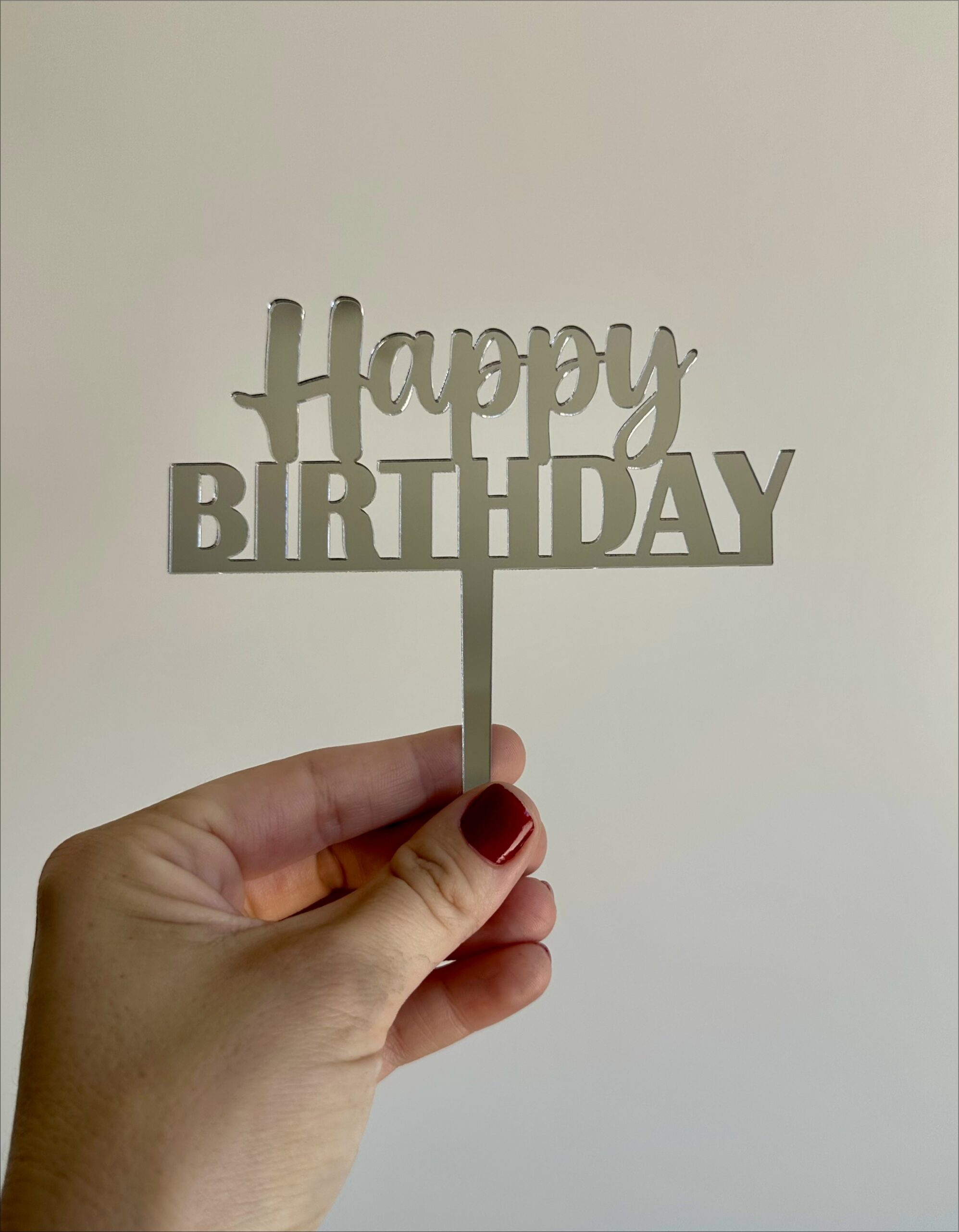 Topo para Bolo - Happy Birthday - Imagem 3