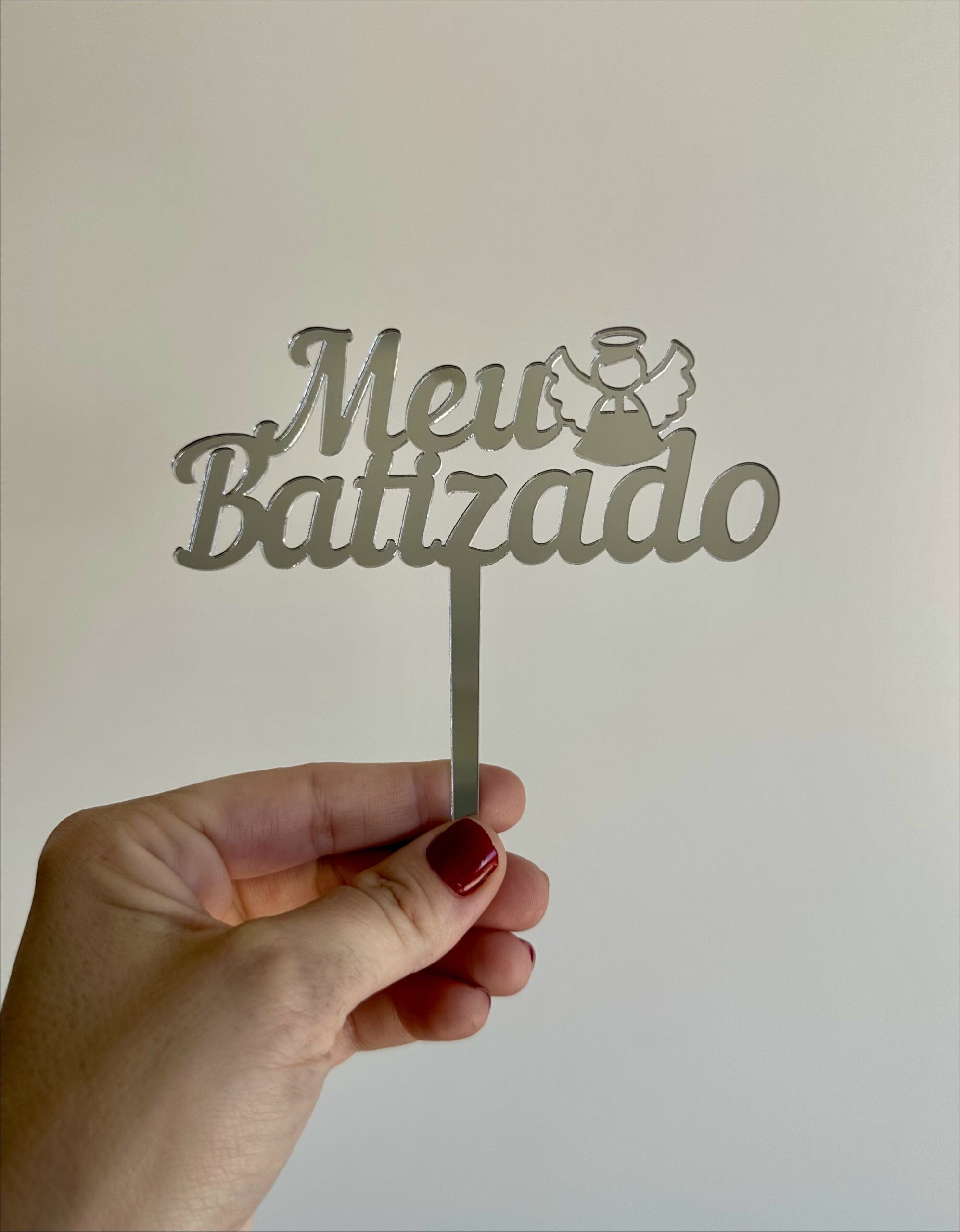 Topo para Bolo - Meu Batizado - Imagem 3