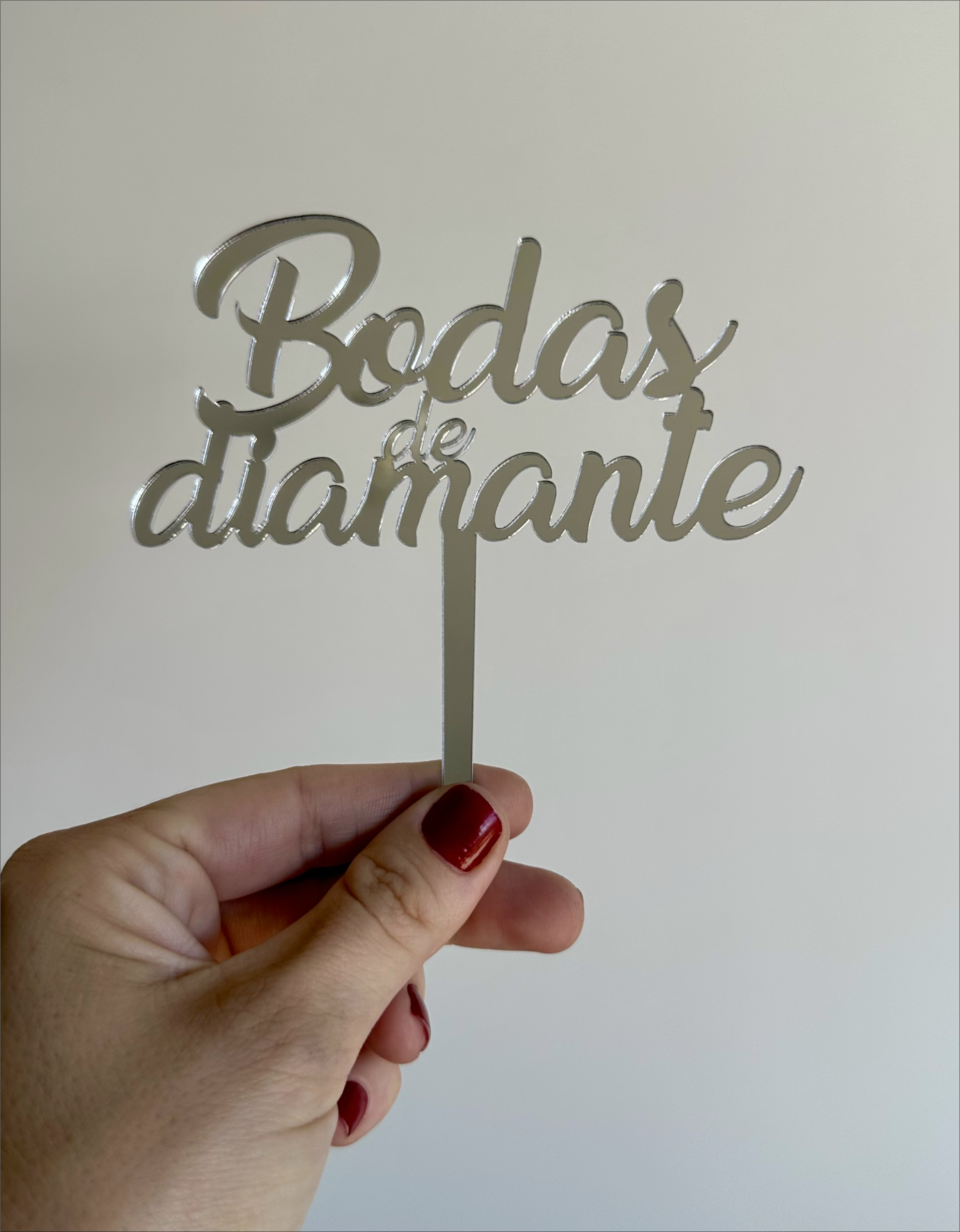 Topo para Bolo - Bodas de Diamante